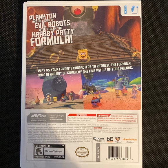 Nintendo Wii Games: SpongeBob, Universe & Phineas&Ferb- used - Picture 3 of 11